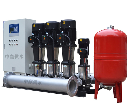 變頻恒壓供水系統(tǒng)主要由PLC、變頻器、觸摸屏、壓力變送器、動(dòng)力及控制線路以及泵組組成